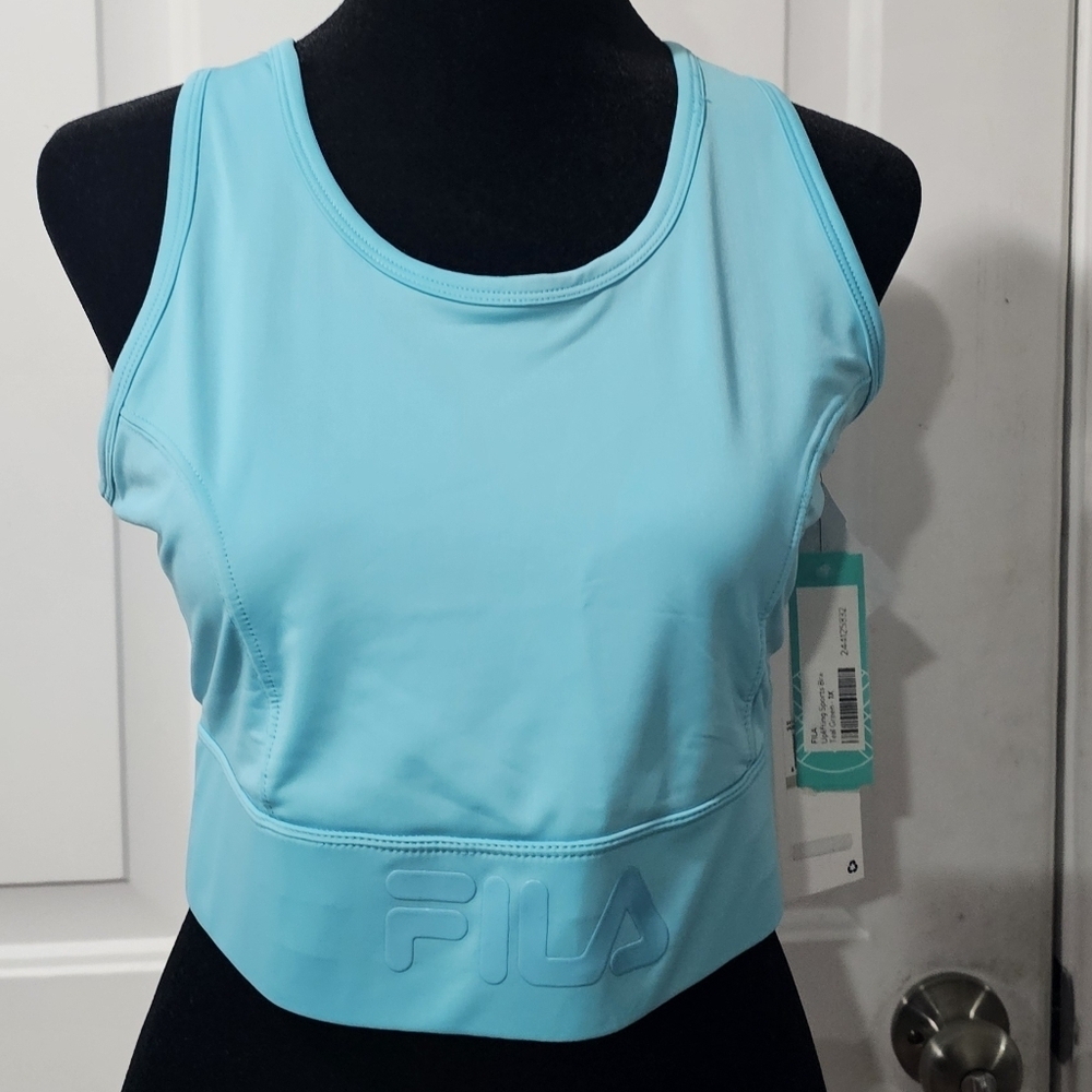 Fila Aqua Blue Athletic Tank Size 1x{bx6}